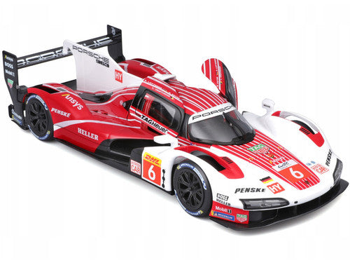 Bburago 1:24 Porsche 963 No. 6 2024 Racing Car Die-Cast Model | 4.6L Turbo V8 Motorsport Replica