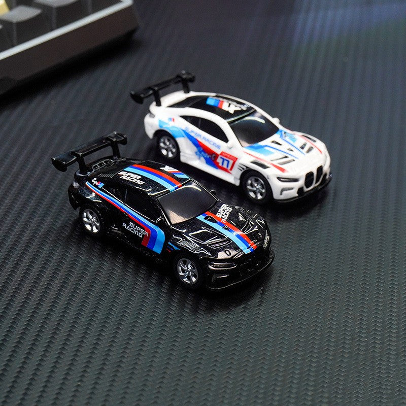 Trasped HG4-218 1:64 Mini RC Drift Racing Car – Dual Mode 2.4GHz Alloy Remote Control Car with LED Lights (2 Colors)