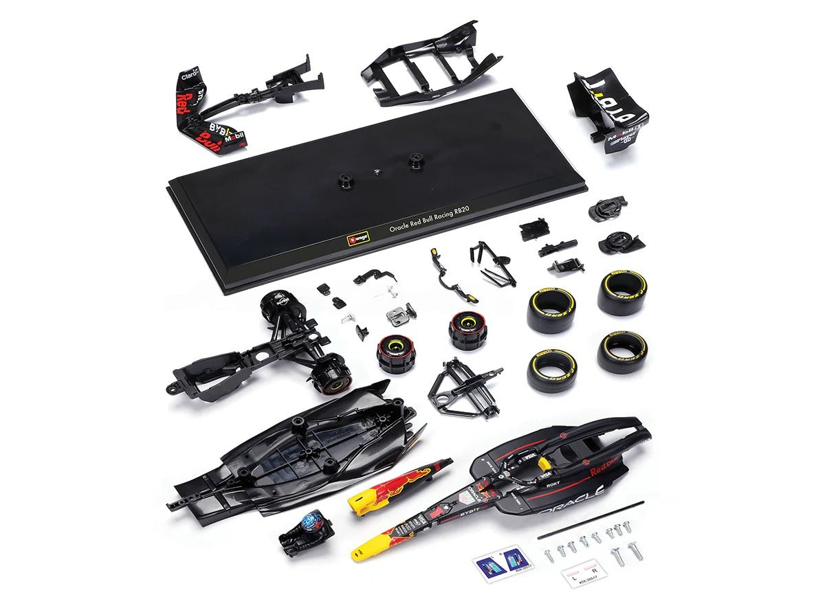 Bburago 1:24 Oracle Red Bull Racing RB20 #1 Max Verstappen F1 Model Kit (2024) | Collectible Model