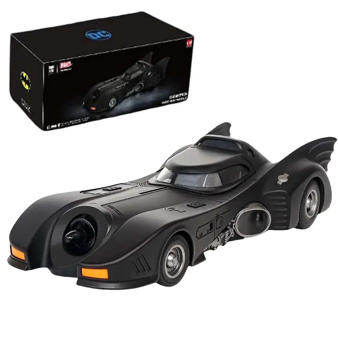 Batmobile Diecast Model Car 1:18 Scale – Alloy Collectible with LED Lights, Metal Body & Highly Detailed Design Toy Vehicle