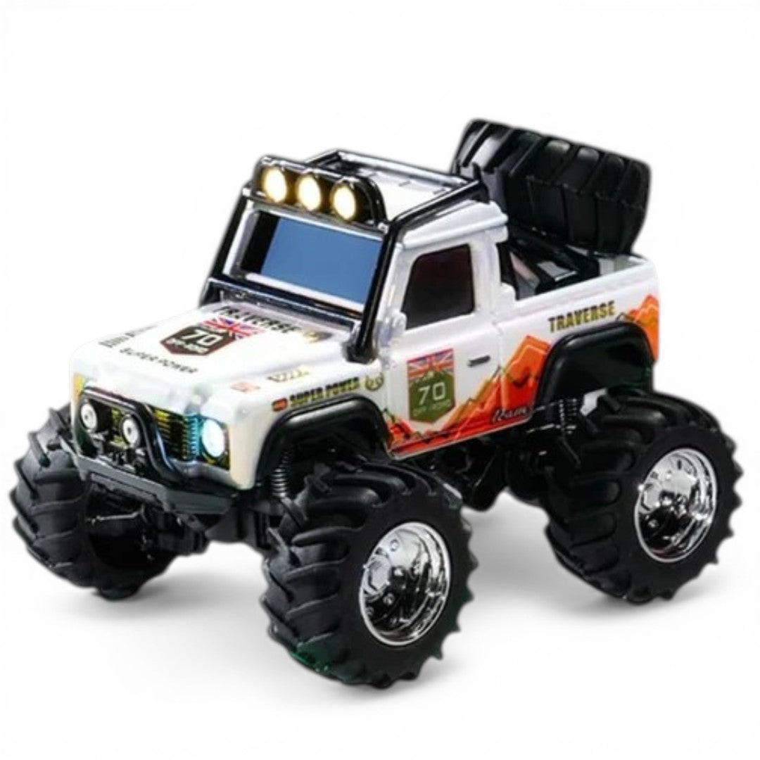 Trasped HG4-477 1:64 Mini RC Off-Road Climbing Truck – 2.4GHz Remote & App Control, LED Lights, Alloy Style Rock Crawler for Kids & Collectors