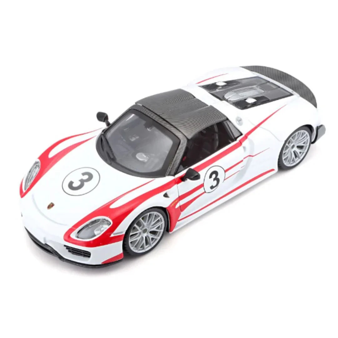 Bburago 1:24 W/B Race Porsche 918 Weissach Car Toy