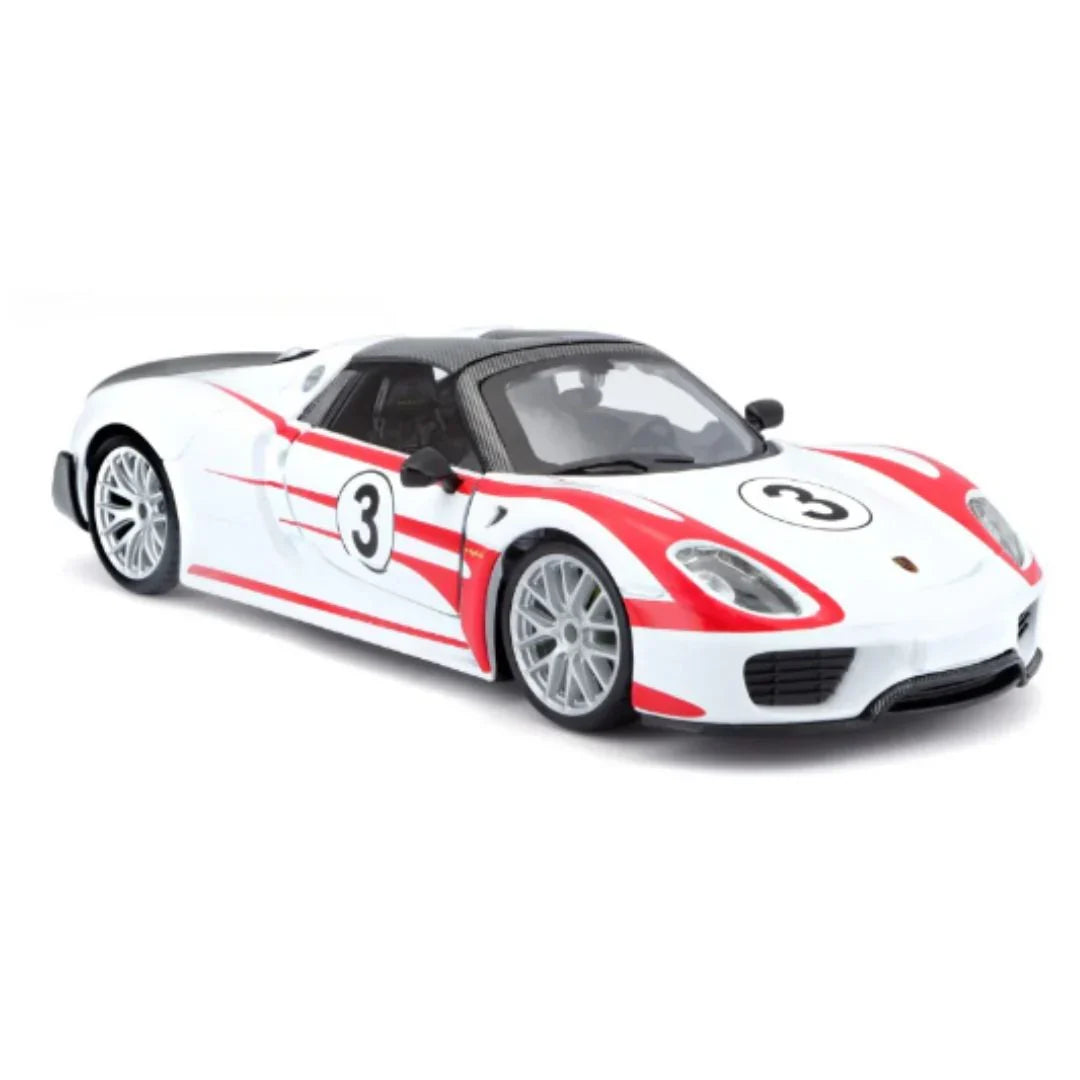 Bburago 1:24 W/B Race Porsche 918 Weissach Car Toy