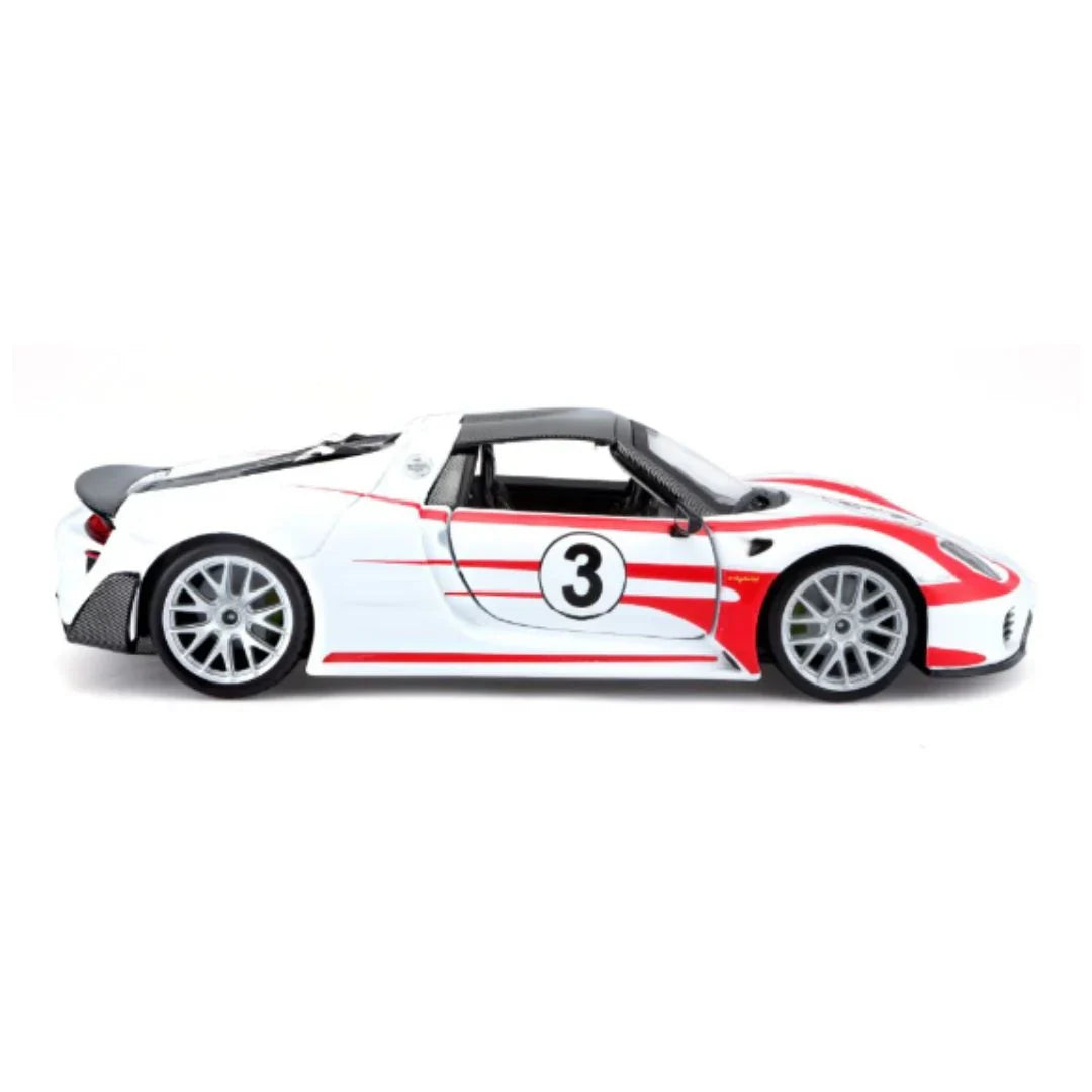 Bburago 1:24 W/B Race Porsche 918 Weissach Car Toy
