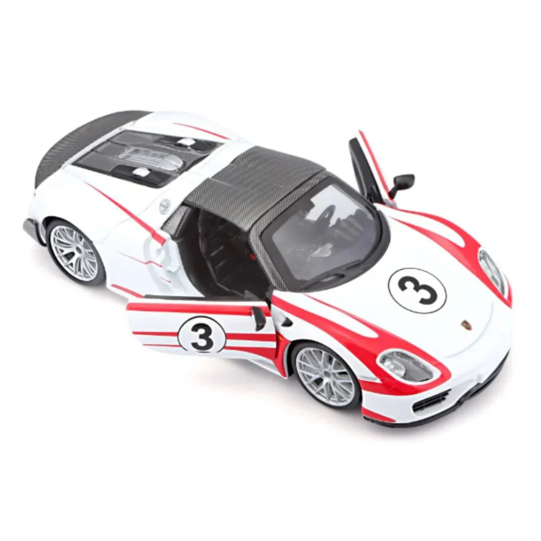 Bburago 1:24 W/B Race Porsche 918 Weissach Car Toy