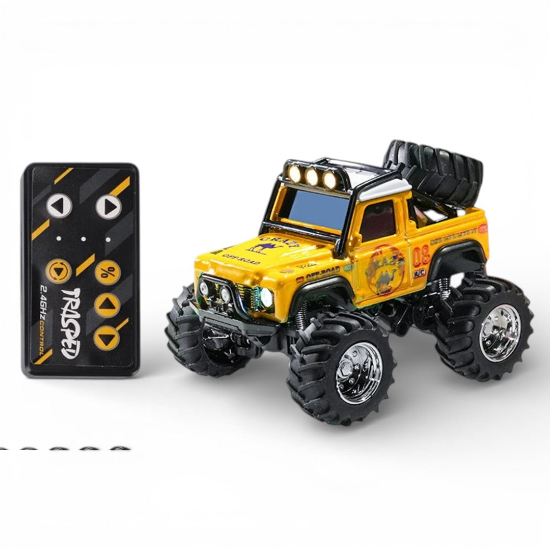 Trasped HG4-477 1:64 Mini RC Off-Road Climbing Truck – 2.4GHz Remote & App Control, LED Lights, Alloy Style Rock Crawler for Kids & Collectors