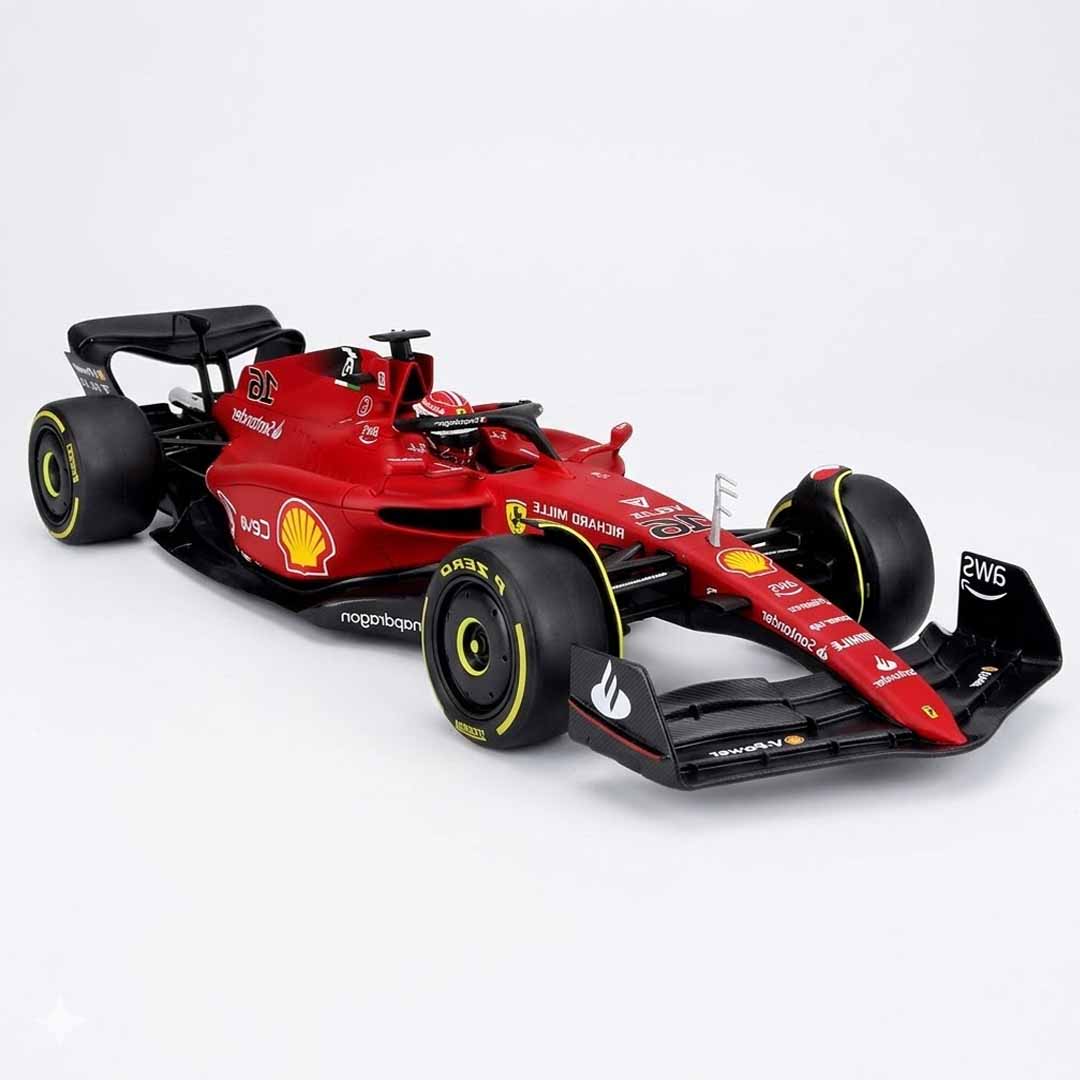 Bburago 1:18 Ferrari F1-75 Formula Racing Car No.16 Diecast Model – Scuderia Ferrari F1 Collectible
