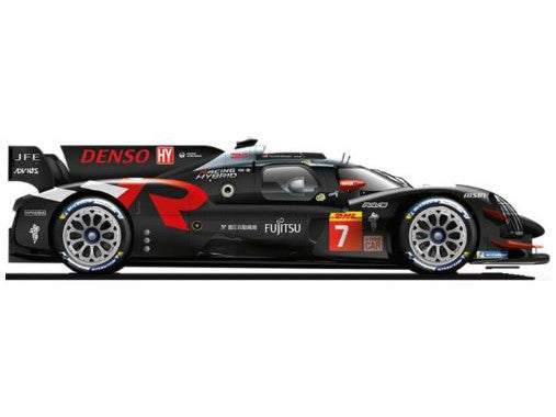 Bburago 1:43Toyota GR010 Hybrid #7 Gazoo Racing WEC 2024 Scale Diecast Model Car | Racing Collectible