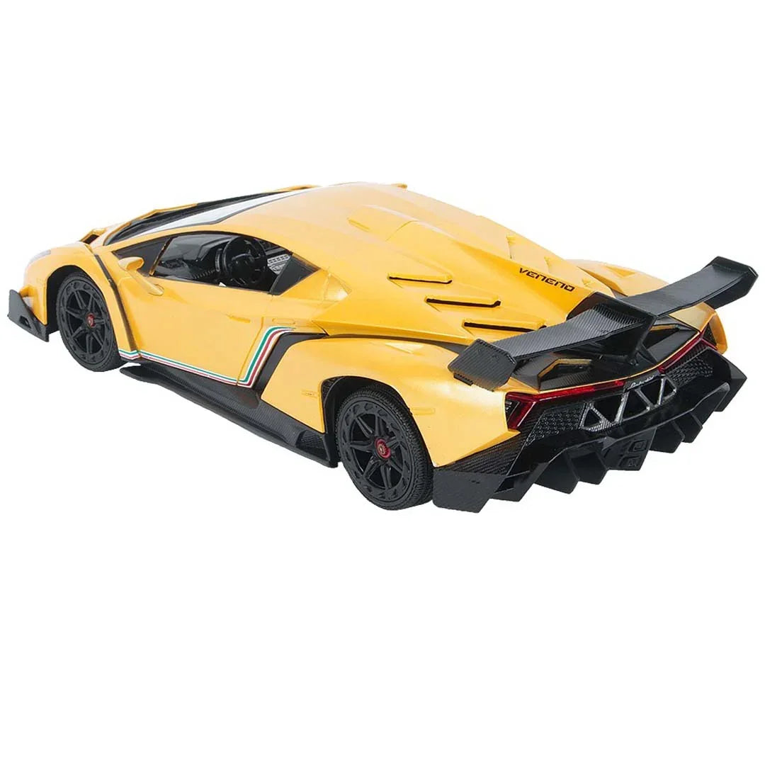 Lamborghini Veneno 1:18 R/C Supercar – High-Speed Remote Control, LED Lights & Rechargeable Power – Best Gifts for Kids & Collectors!