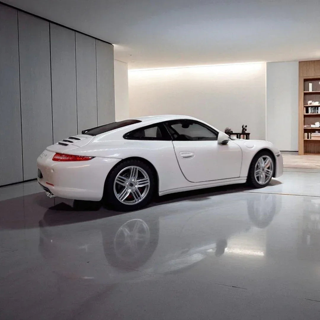 Rastar 1:24 Porsche 911 Carrera S Diecast Model – White | Openable Doors, Premium Collectible Car (56200)
