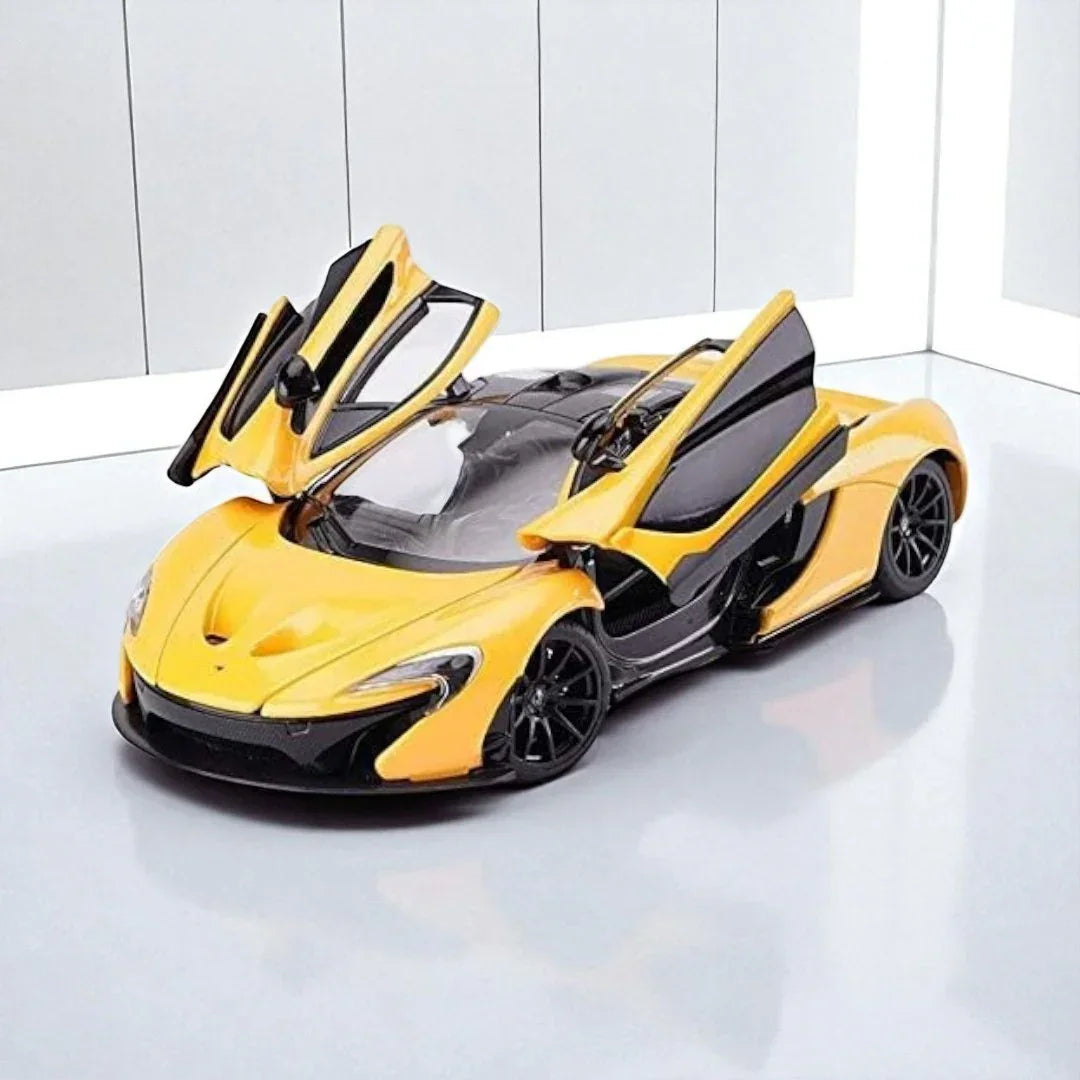 Rastar 1:24 McLaren P1 Die-Cast Model – Yellow | Openable Doors (56700)