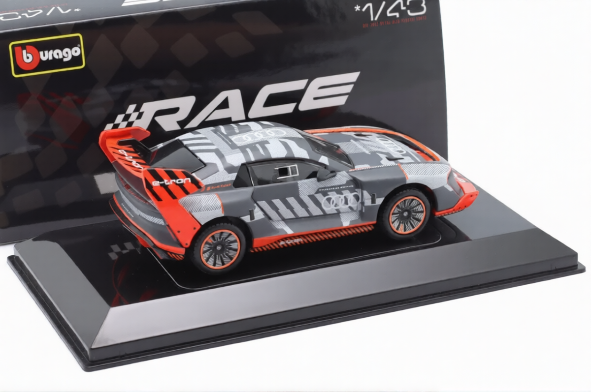 Bburago 1:43 Audi S1 E-Tron Quattro Hoonitron 2023 Diecast Model Car | Premium Collectible Racing Car