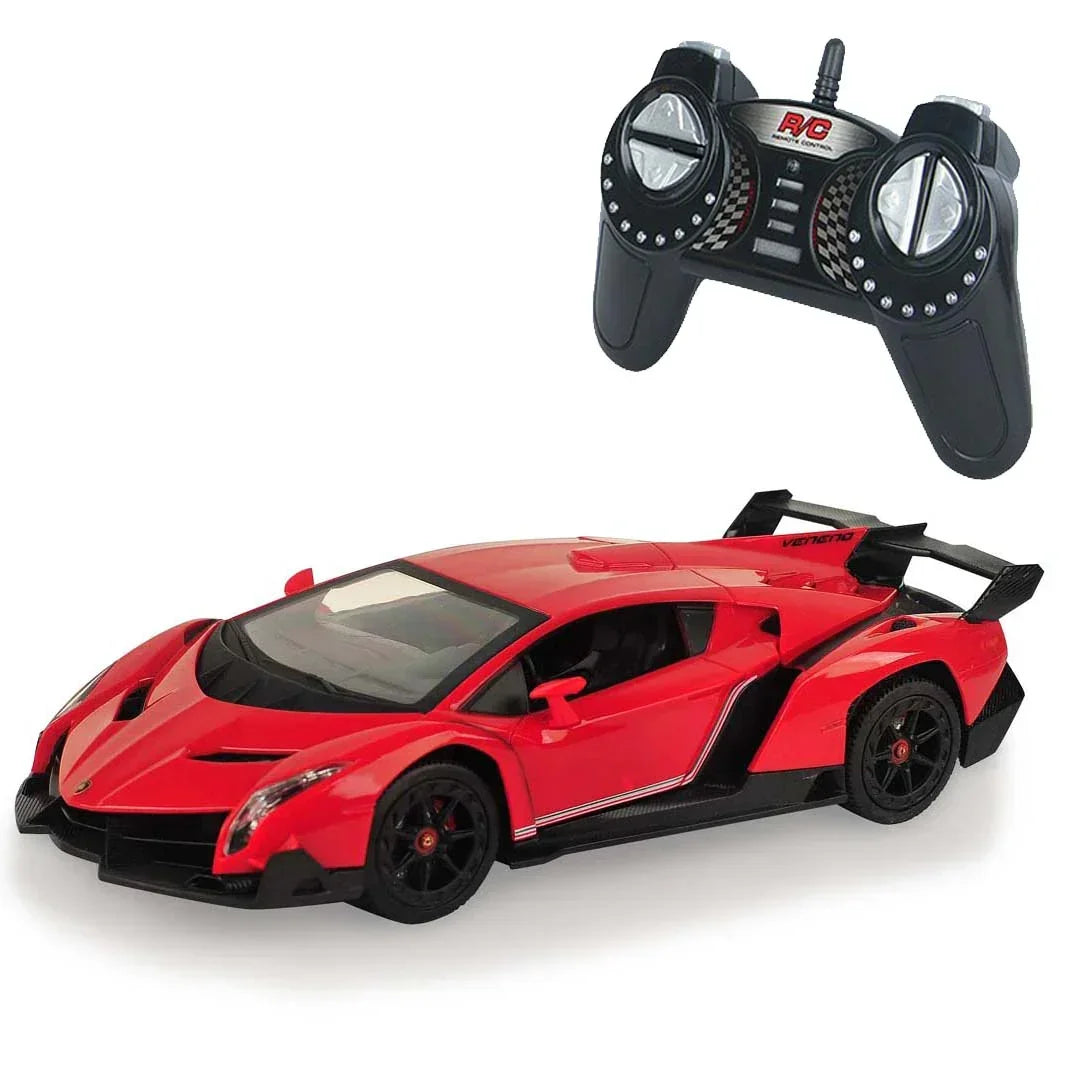 Lamborghini Veneno 1:18 R/C Supercar – High-Speed Remote Control, LED Lights & Rechargeable Power – Best Gift for Kids & Collectors!