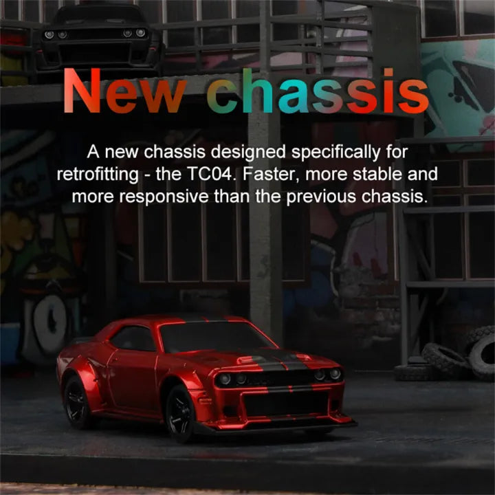 Turbo Racing C75 RTR 1/76 2.4G RWD Mini RC On-Raod Car with LED Lights
