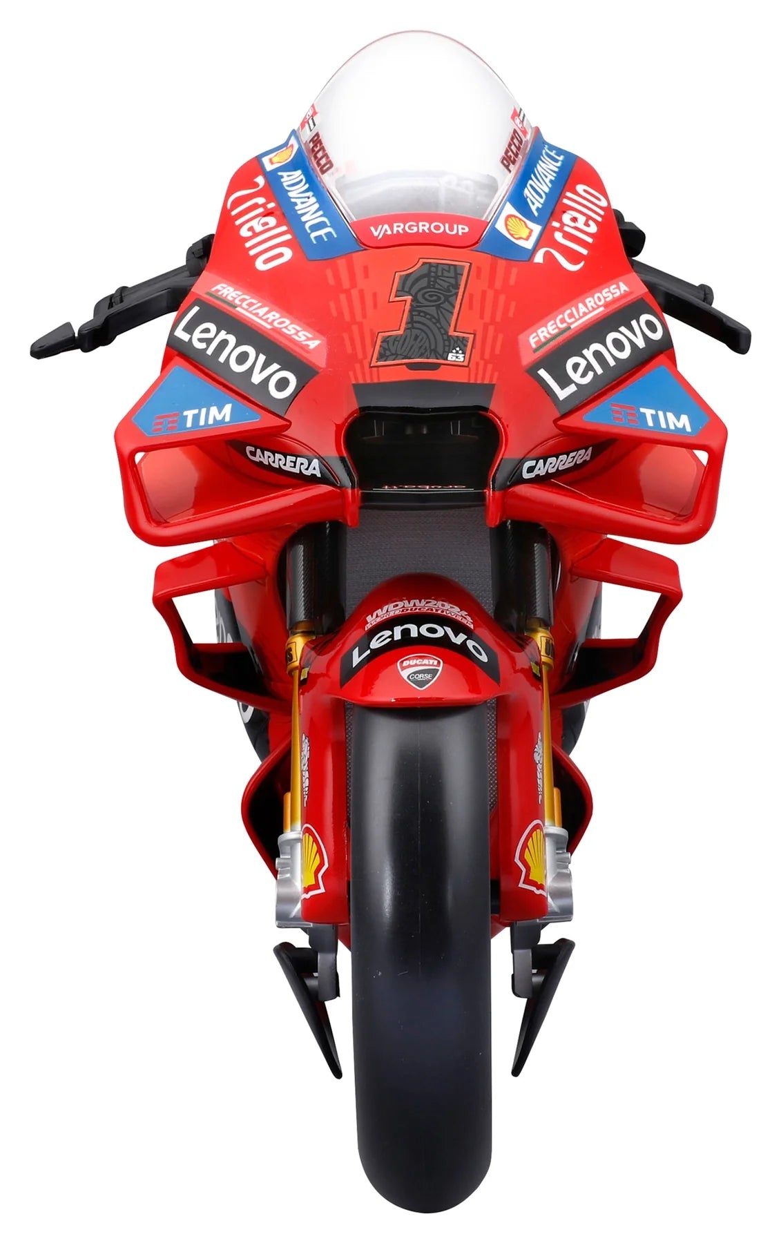 Maisto 1:18 Ducati Desmosedici GP 2024 No. 1 Francesco Bagnaia Die-Cast Motorcycle Model with Display Stand