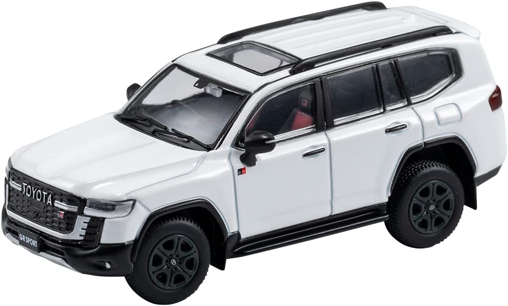 GCD 1:64 Toyota Land Cruiser 300 White Die-Cast Model SUV | Premium Collectible Miniature (No. 157)