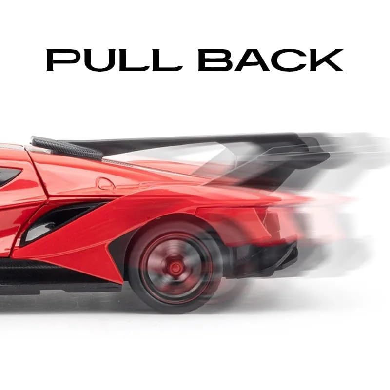 Joy Junction Apollo IE Smoke 1:24 Scale Die-Cast Hypercar Model with Sound & Light – Pull Back Metal Sports Car Toy for Collectors