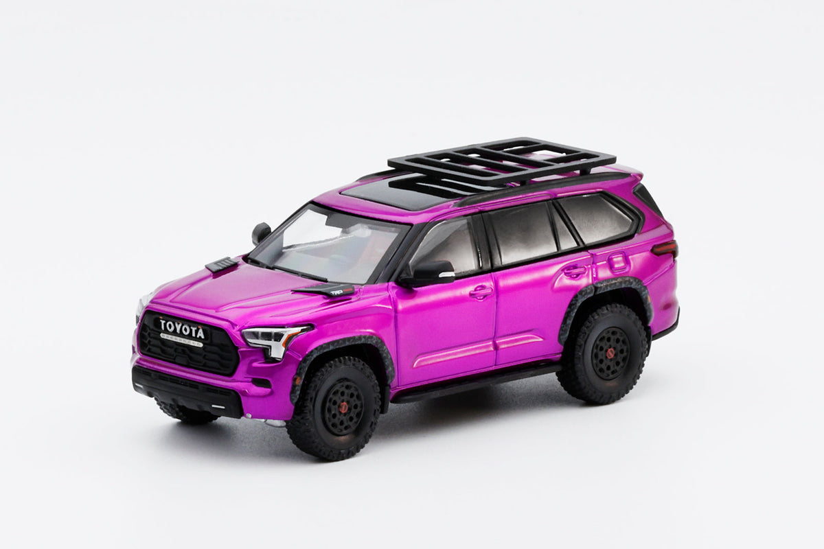 GCD Toyota Sequoia TRD Pro 1:64 Scale Diecast Model Car with Roof Rack | Silver Metallic & Purple Colour Variants