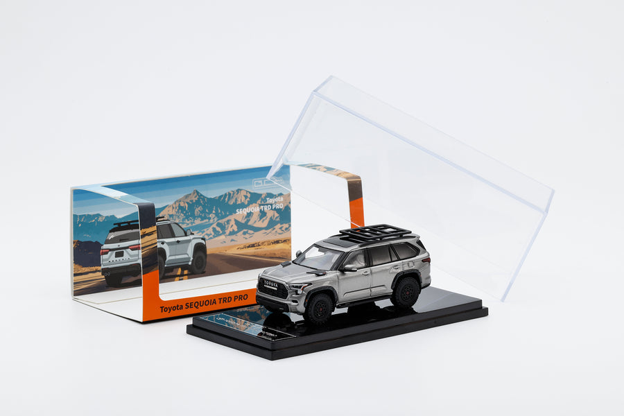 GCD Toyota Sequoia TRD Pro 1:64 Scale Diecast Model Car with Roof Rack | Silver Metallic & Purple Colour Variants