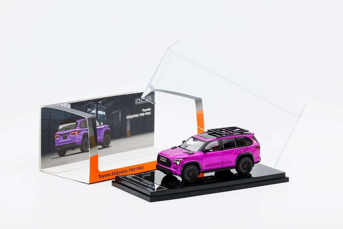 GCD Toyota Sequoia TRD Pro 1:64 Scale Diecast Model Car with Roof Rack | Silver Metallic & Purple Colour Variants