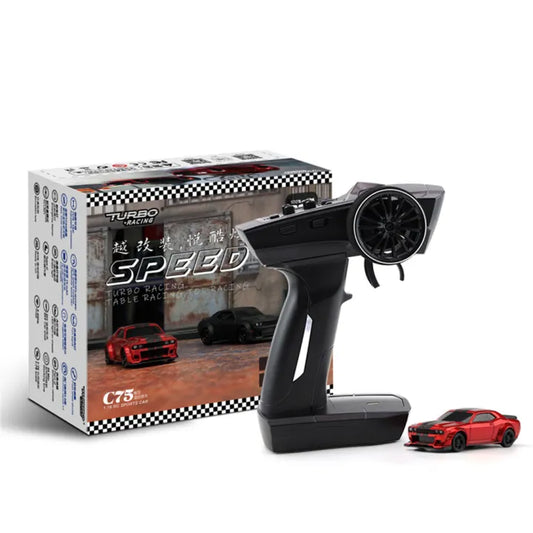 Turbo Racing C75 RTR 1/76 2.4G RWD Mini RC On-Raod Car with LED Lights