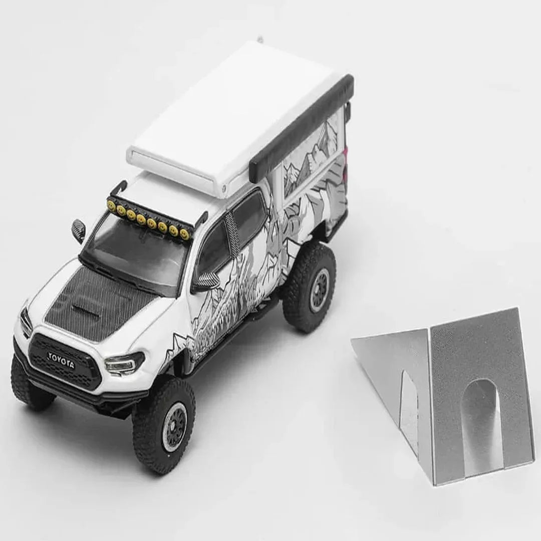 GCD 1:64 Toyota Tacoma Camper 529 Truck Diecast Model with Rooftop Camper – Premium Off-Road Collectible