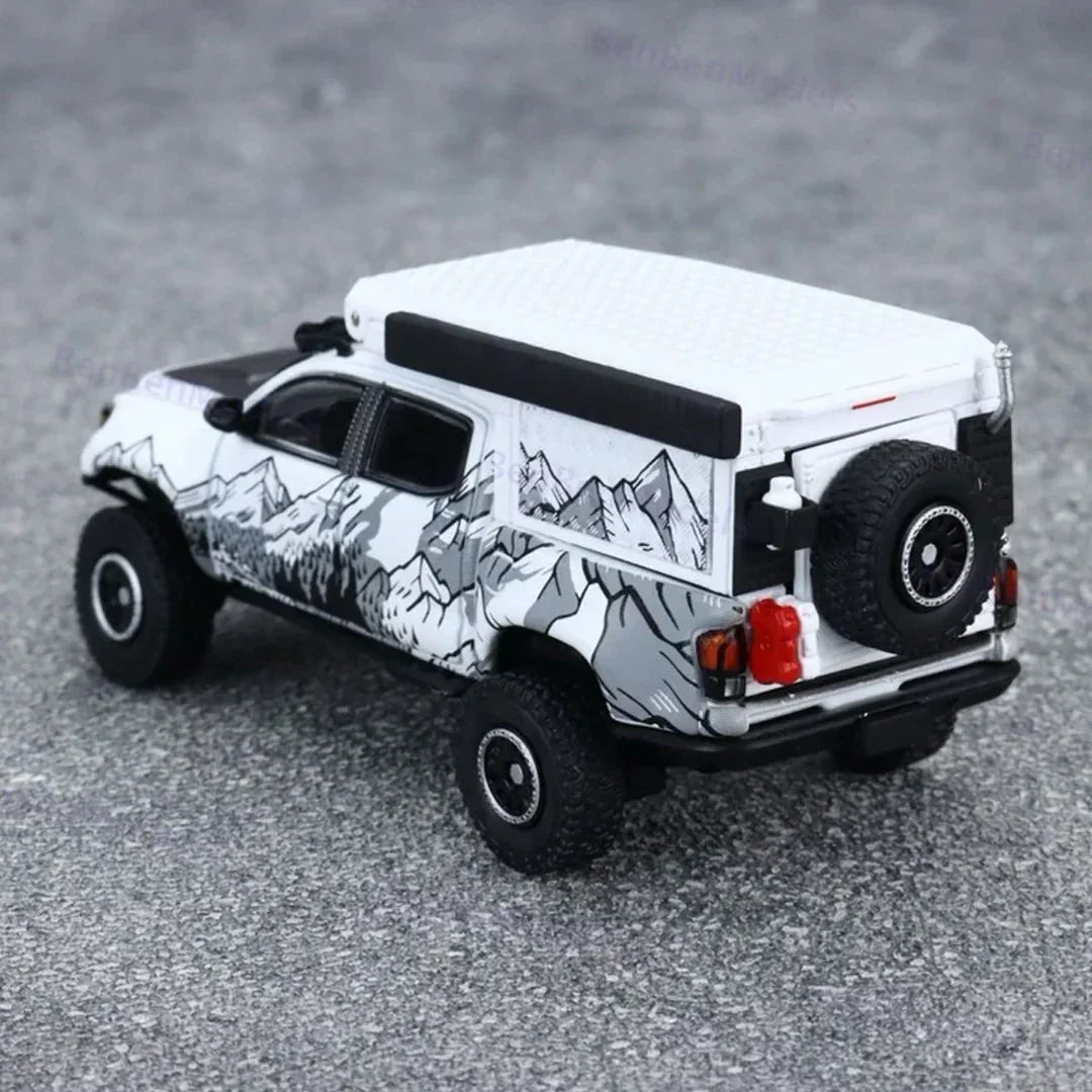 GCD 1:64 Toyota Tacoma Camper 529 Truck Diecast Model with Rooftop Camper – Premium Off-Road Collectible