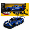MSZ 1:24 BMW M6 GT3 #101 PlayStation Livery Blue Die-Cast Model Car with Openable Doors & Pull-Back Action