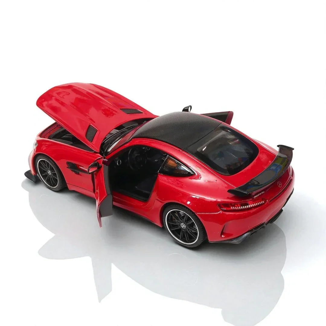Welly 1:24 Mercedes-AMG GT R Die-Cast Model – Red | Openable Doors (24081)