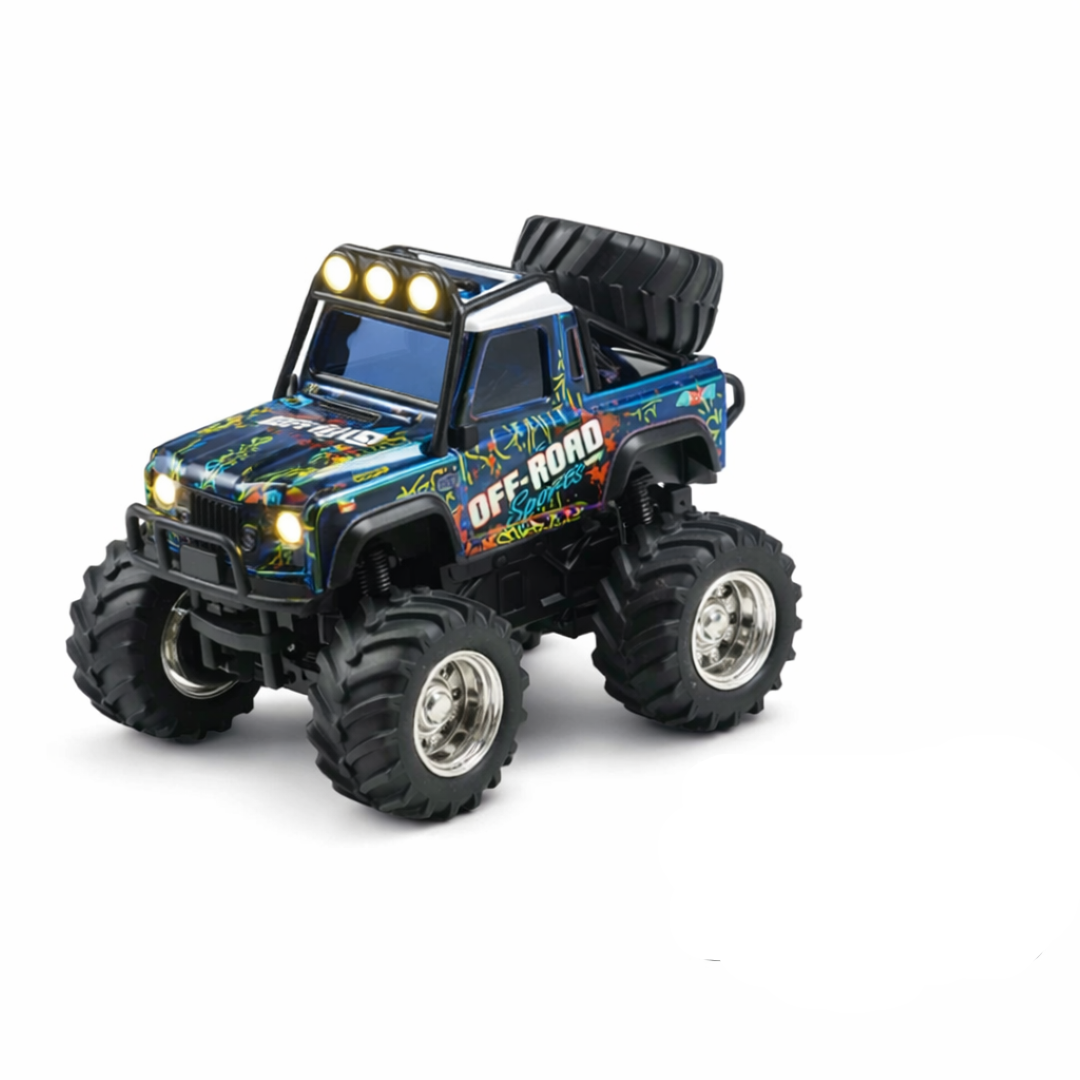 Trasped HG4-477 1:64 Mini RC Off-Road Climbing Truck – 2.4GHz Remote & App Control, LED Lights, Alloy Style Rock Crawler for Kids & Collectors