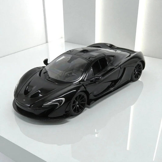 Rastar 1:24 McLaren P1 Die-Cast Model – Black| Openable Doors (56700)