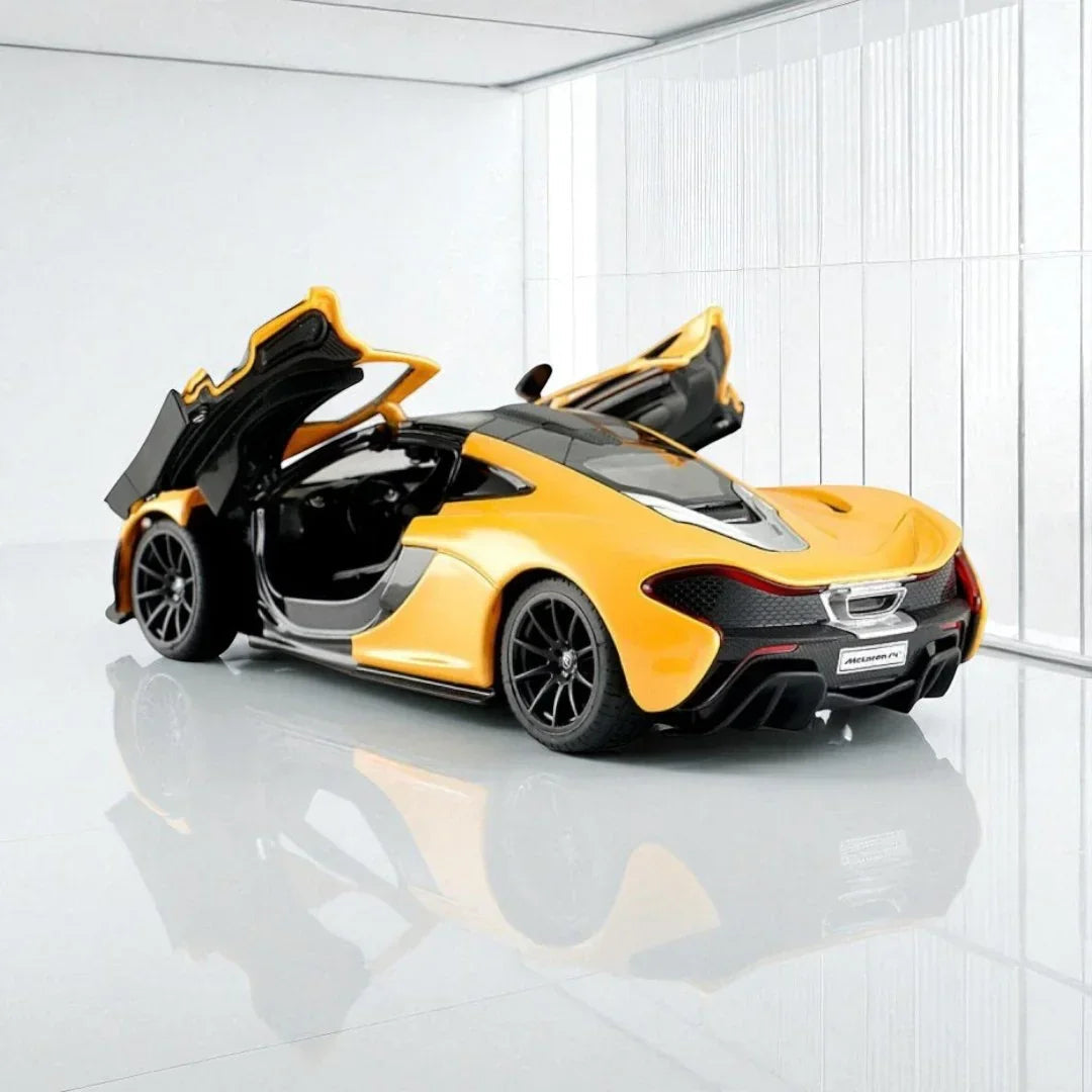 Rastar 1:24 McLaren P1 Die-Cast Model – Yellow | Openable Doors (56700)