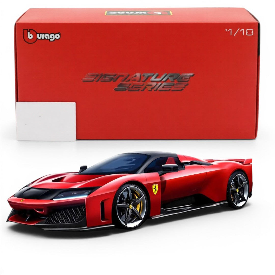 Bburago Signature Series 1:18 Ferrari F80 Die-Cast Model Car – Premium Hypercar Collectible