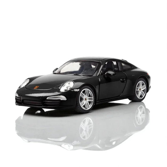 Rastar 1:24 Porsche 911 Carrera S Diecast Model – Black | Openable Doors, Premium Collectible Car (56200)