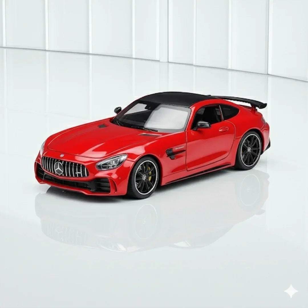 Welly 1:24 Mercedes-AMG GT R Die-Cast Model – Red | Openable Doors (24081)