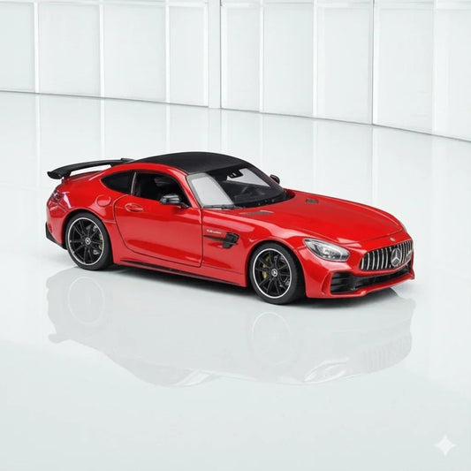 Welly 1:24 Mercedes-AMG GT R Die-Cast Model – Red | Openable Doors (24081)
