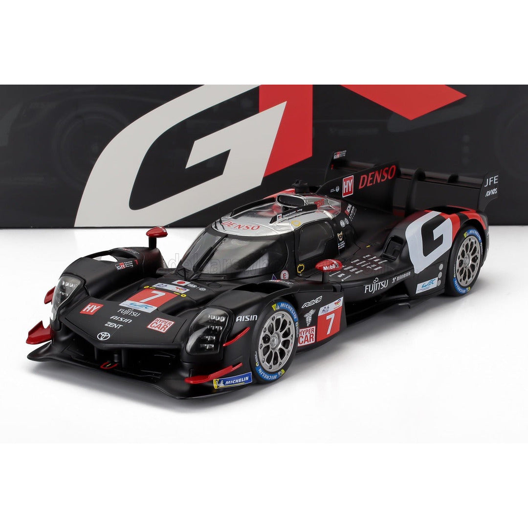 Bburago 1:43Toyota GR010 Hybrid #7 Gazoo Racing WEC 2024 Scale Diecast Model Car | Racing Collectible