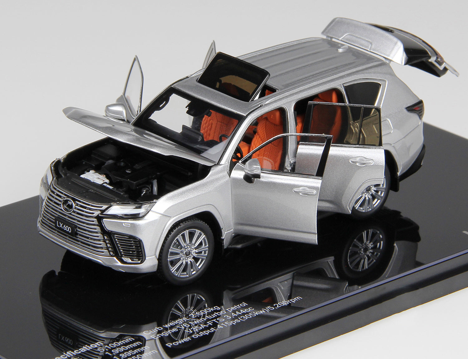 LCD Models 1:43 Lexus LX600 SUV 2024 Die-Cast Model Car | Premium Collectible SUV Model | 4 Variants