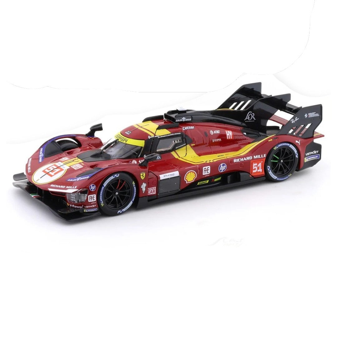 Bburago 1:43 Ferrari 499P #51 Le Mans Hypercar Racing Die-Cast Model Car | Ferrari Racing Collectible