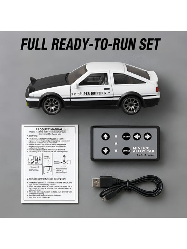 Mini 1:64 Alloy RC Drifting Car for kids and adults