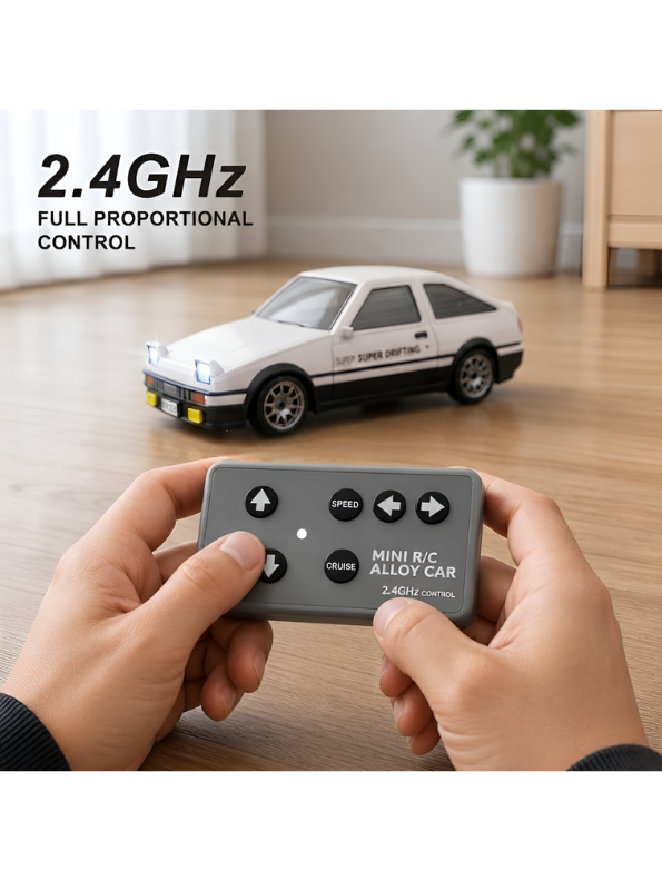 Mini 1:64 Alloy RC Drifting Car for kids and adults