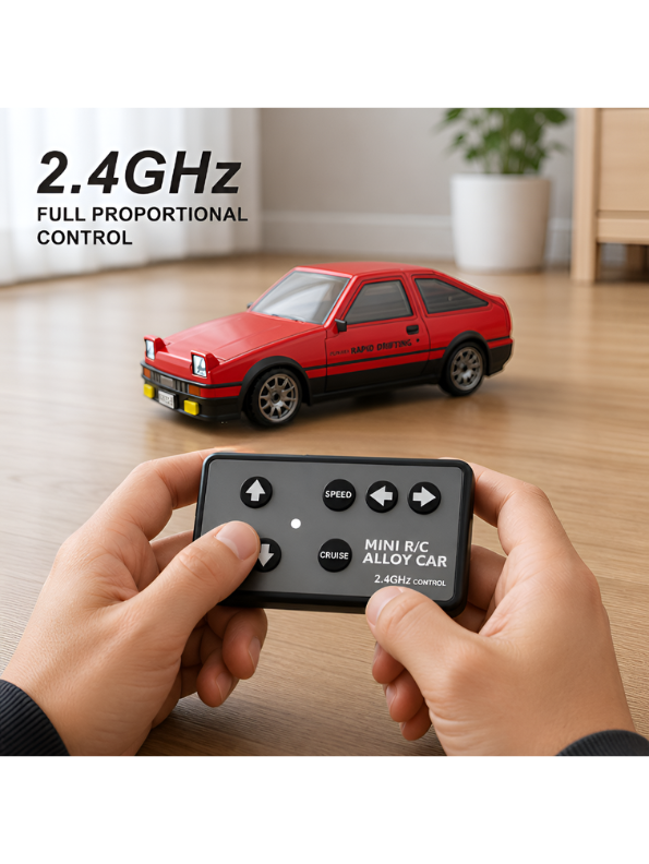 Mini 1:64 Alloy RC Drifting Car