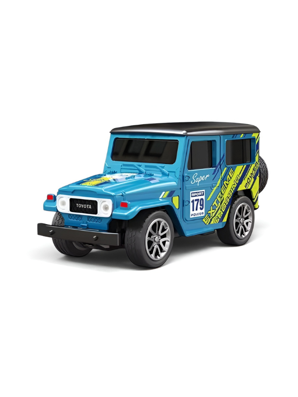 Mini 1:64 Scale RC Off-Road Land Cruiser Toy Car in 2 color
