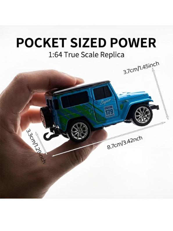 Mini 1:64 Scale RC Off-Road Toy Car