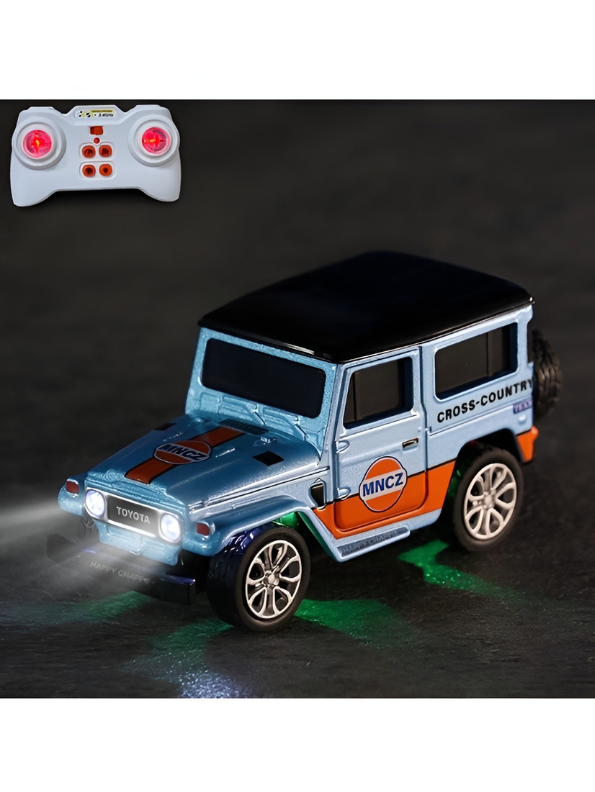 Mini 1:64 Scale RC Off-Road Land Cruiser Toy Car in 2 color