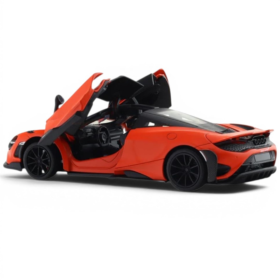 MSZ 1:24 McLaren 765LT Red Die-Cast Model Car with Lights & Openable Parts