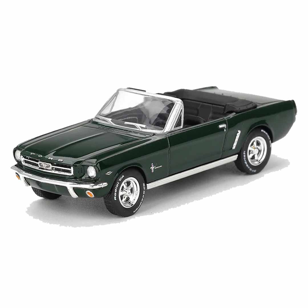 Mini GT 1/64 Ford Mustang Convertible 1964 Highland Green LHD Diecast Scale Model Car