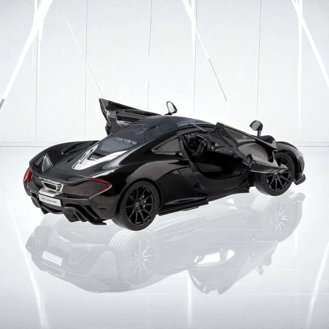 Rastar 1:24 McLaren P1 Die-Cast Model – Black| Openable Doors (56700)