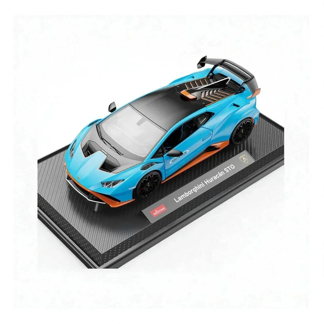 Rastar 1:18 Lamborghini Huracán STO Diecast Model Car – Blue (63800)