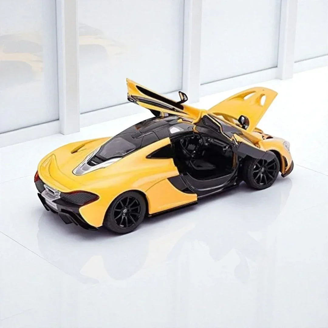 Rastar 1:24 McLaren P1 Die-Cast Model – Yellow | Openable Doors (56700)